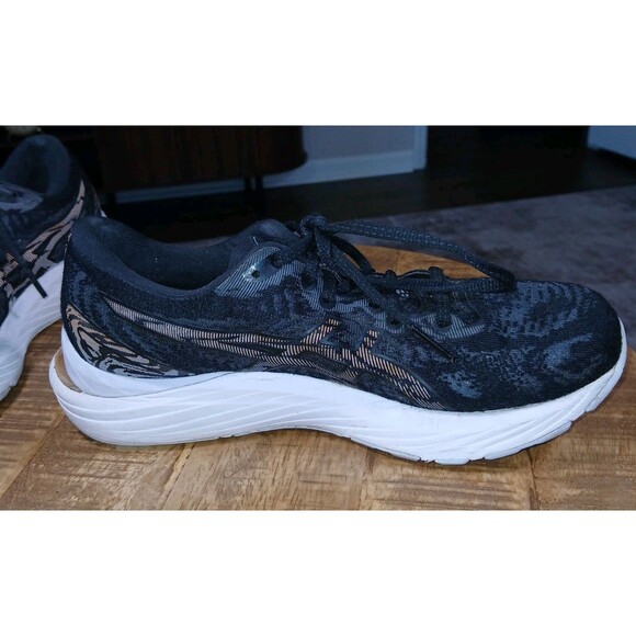 WOMEN'S ASICS GEL-CUMULUS 23 Black Rose Gold Running Shoes Sneakers Size US 7 - Picture 9 of 16